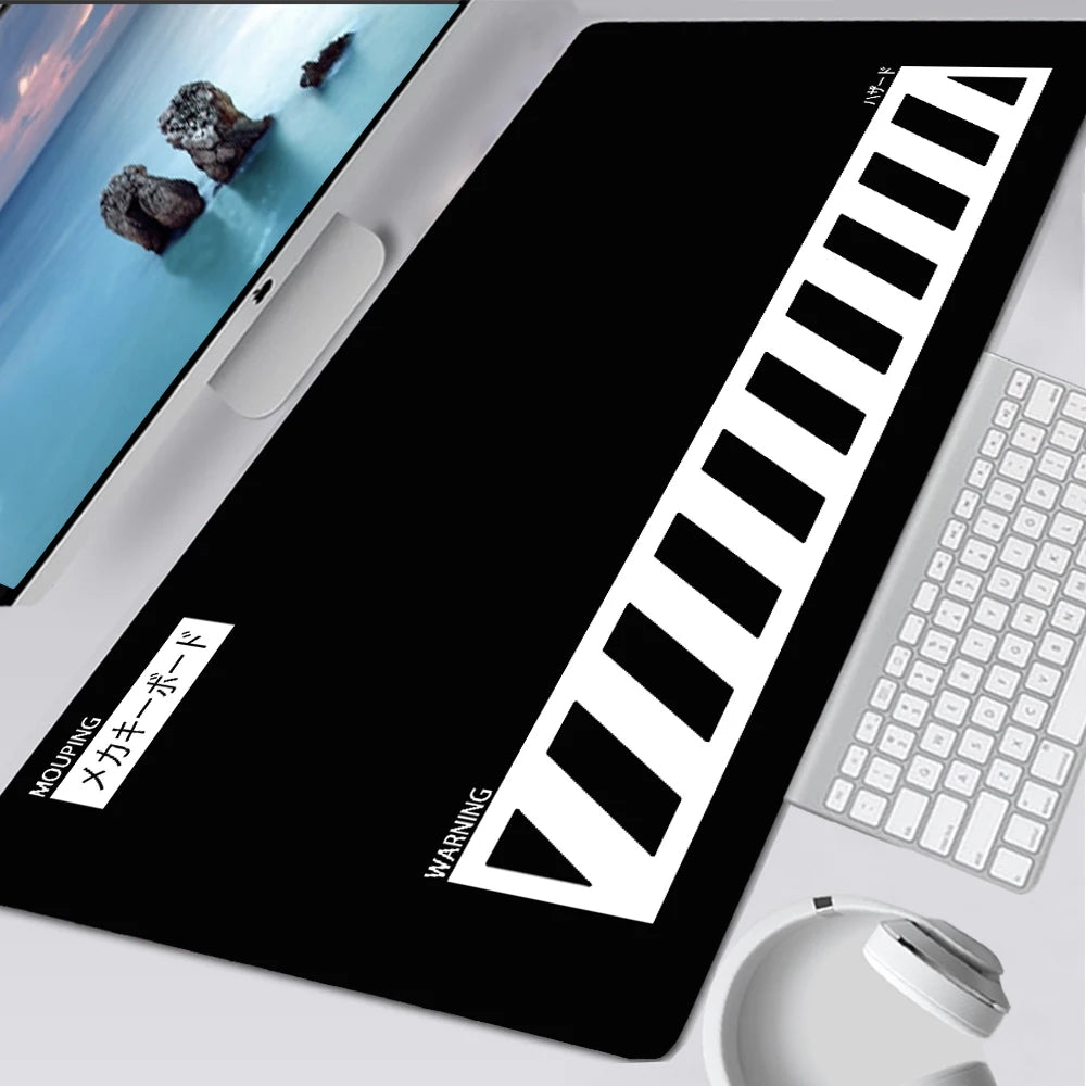 Black Mouse Pad Japanese Desk Pad Xxl Mouse Pad Gamer Keyboard Desk Mat Computer Desks Office Carpet Notebook Table Accessory
