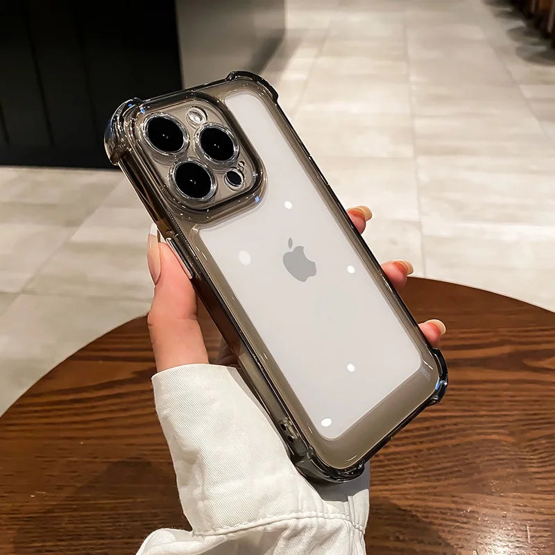Transparent IPhone Case (Transparent/Black)
