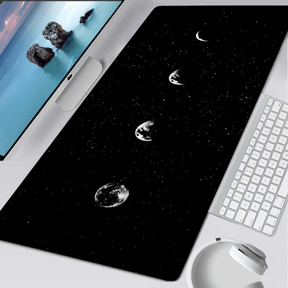 Black Mouse Pad Japanese Desk Pad Xxl Mouse Pad Gamer Keyboard Desk Mat Computer Desks Office Carpet Notebook Table Accessory