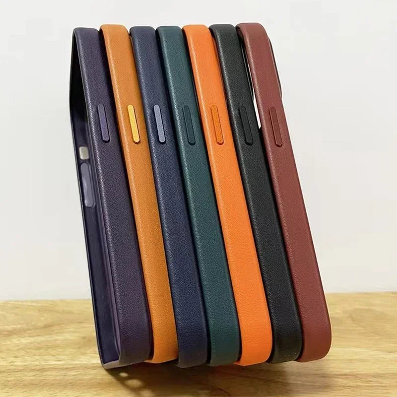 Apple Leather iPhone case With Magsafe