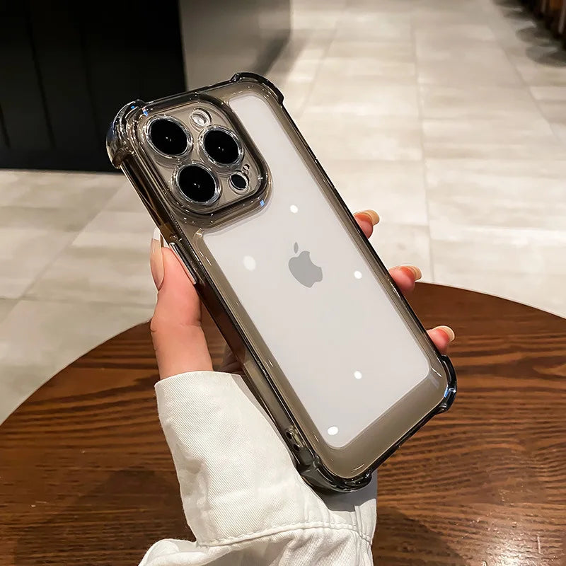 Transparent IPhone Case (Transparent/Black)