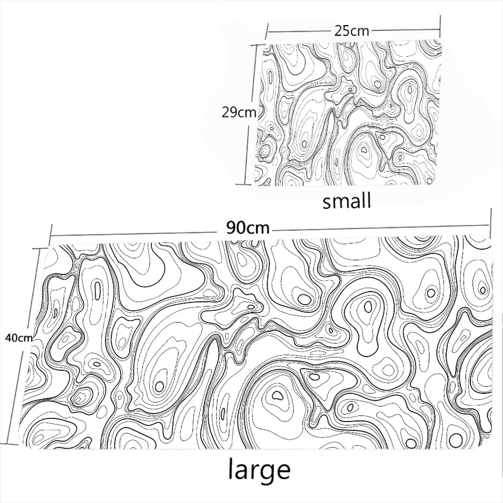 Abstract Line Rubber Office Gaming Computer Desktop Mat Desk Pad Accessories Large Mouse Mat Pc Gamer for Compuradora Writing