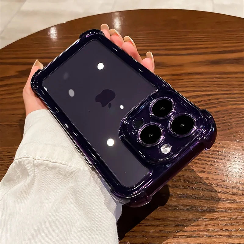 Transparent IPhone Case (Transparent/Black)