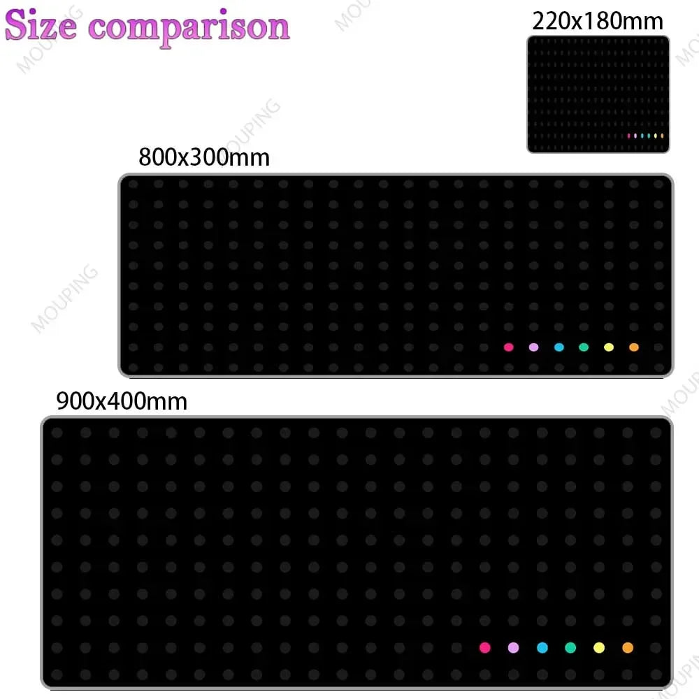 Black Mouse Pad Japanese Desk Pad Xxl Mouse Pad Gamer Keyboard Desk Mat Computer Desks Office Carpet Notebook Table Accessory
