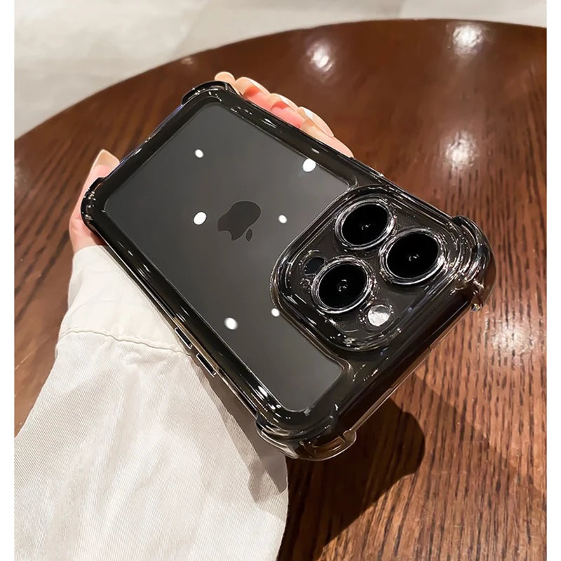 Transparent IPhone Case (Transparent/Black)