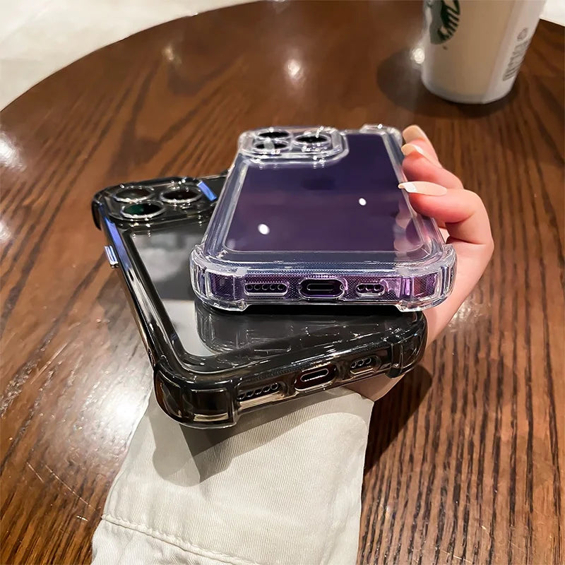 Transparent IPhone Case (Transparent/Black)