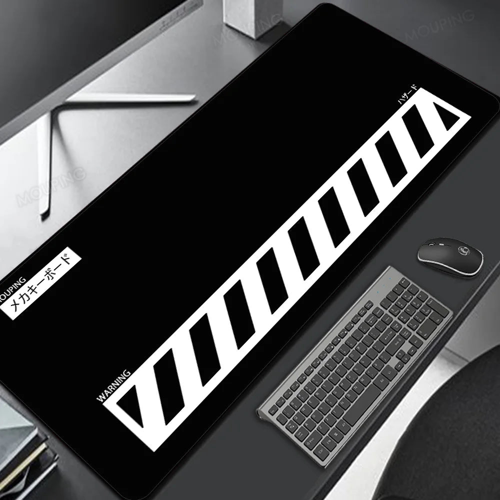 Black Mouse Pad Japanese Desk Pad Xxl Mouse Pad Gamer Keyboard Desk Mat Computer Desks Office Carpet Notebook Table Accessory