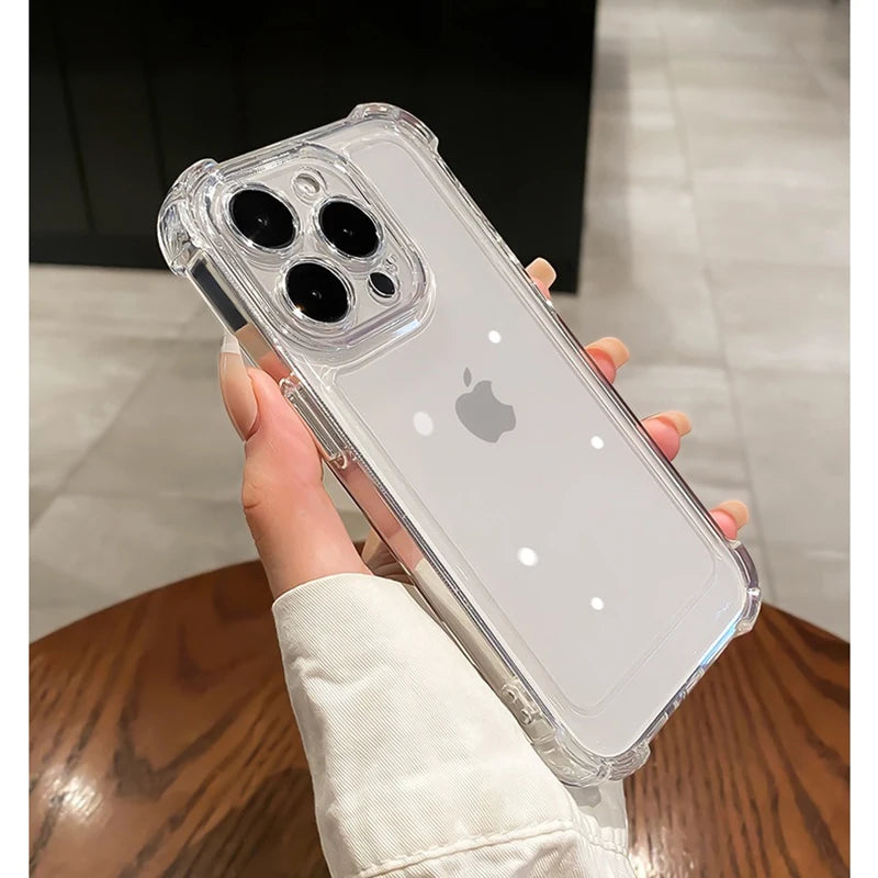 Transparent IPhone Case (Transparent/Black)