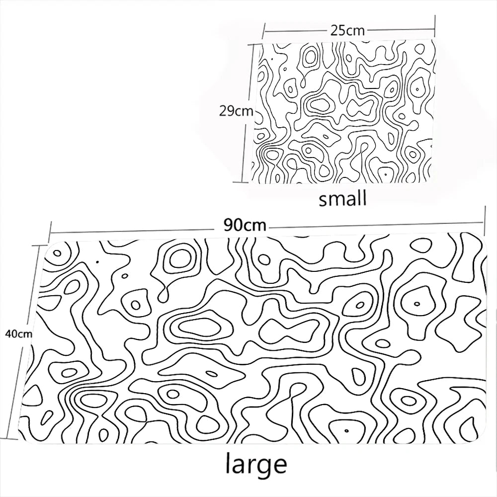 Abstract Line Rubber Office Gaming Computer Desktop Mat Desk Pad Accessories Large Mouse Mat Pc Gamer for Compuradora Writing