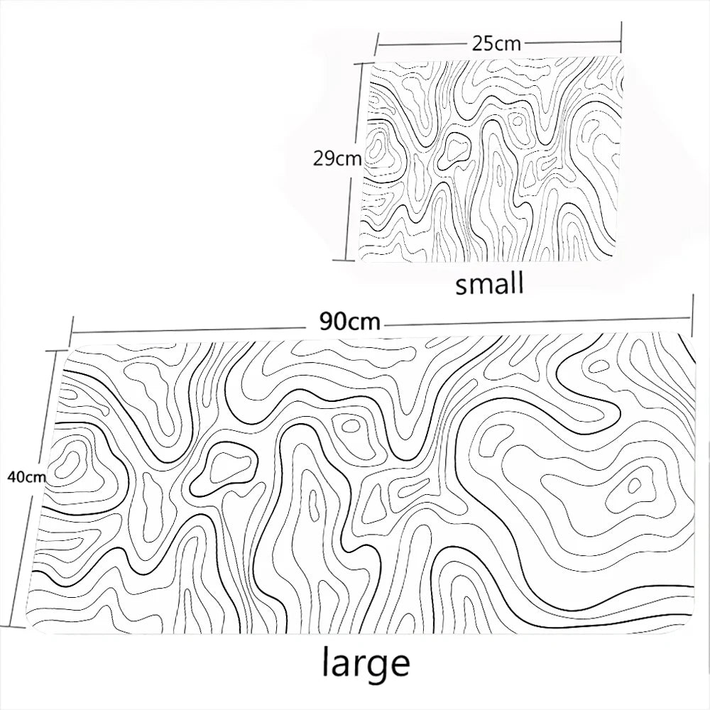 Abstract Line Rubber Office Gaming Computer Desktop Mat Desk Pad Accessories Large Mouse Mat Pc Gamer for Compuradora Writing