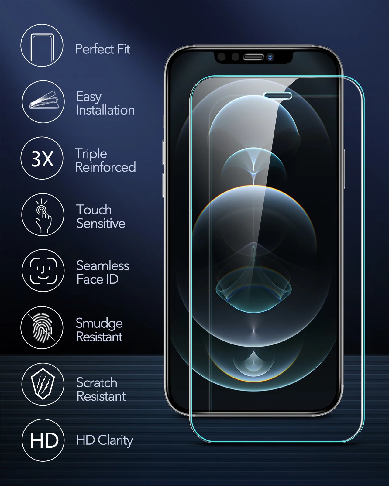 ESR 2 Pack Tempered Glass Screen Protector