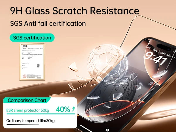 ESR 2 Pack Tempered Glass Screen Protector