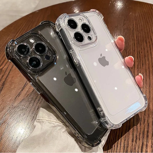 Transparent IPhone Case (Transparent/Black)