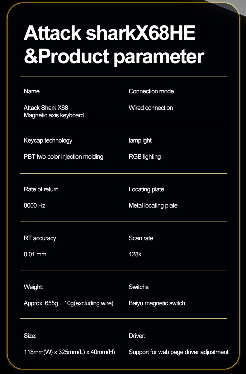 Attack X68HE Gaming Keyboard