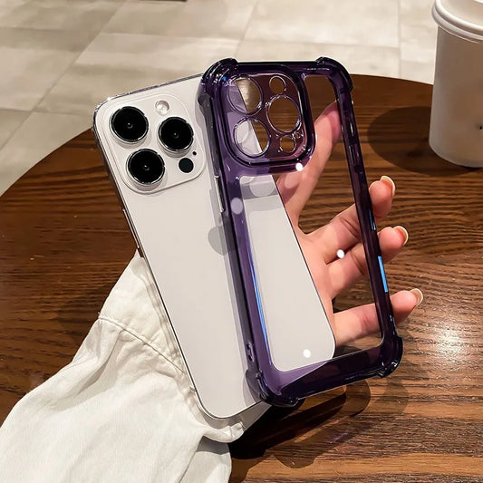 Transparent IPhone Case (Transparent/Black)