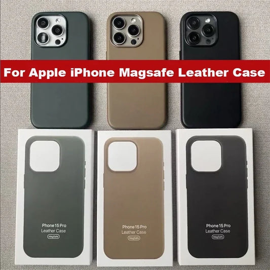 Apple Leather iPhone case With Magsafe